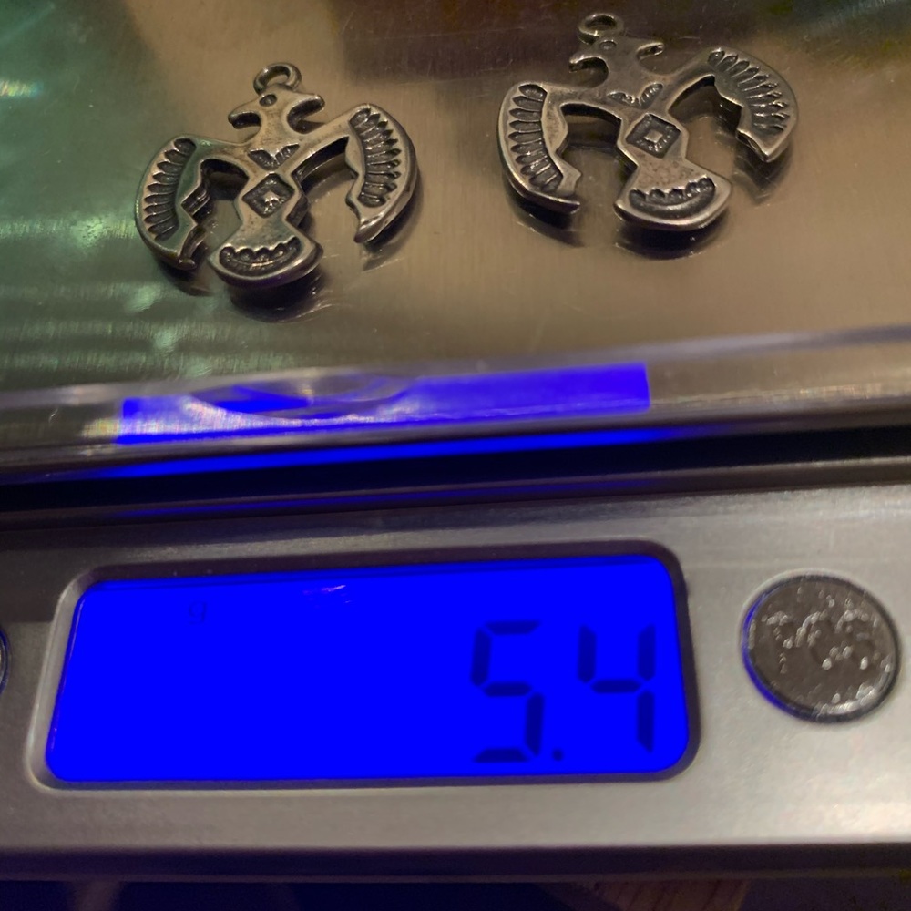 STERLING NATIVE AMERICAN EAGLE CHARMS/pendants - Picture 3 of 4